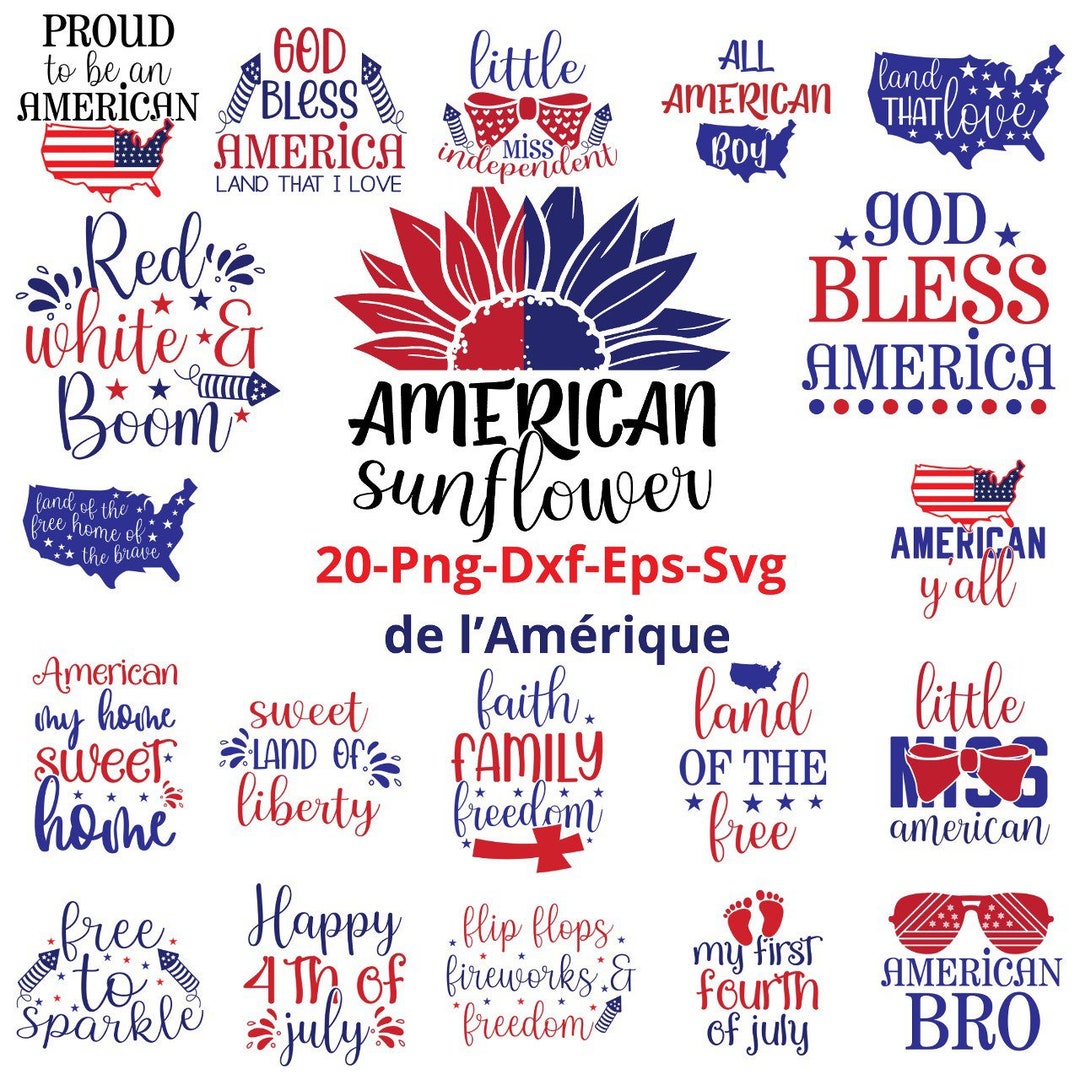 Independence Day Graphics Bundle: SVG and PNG for July 4th - Etsy