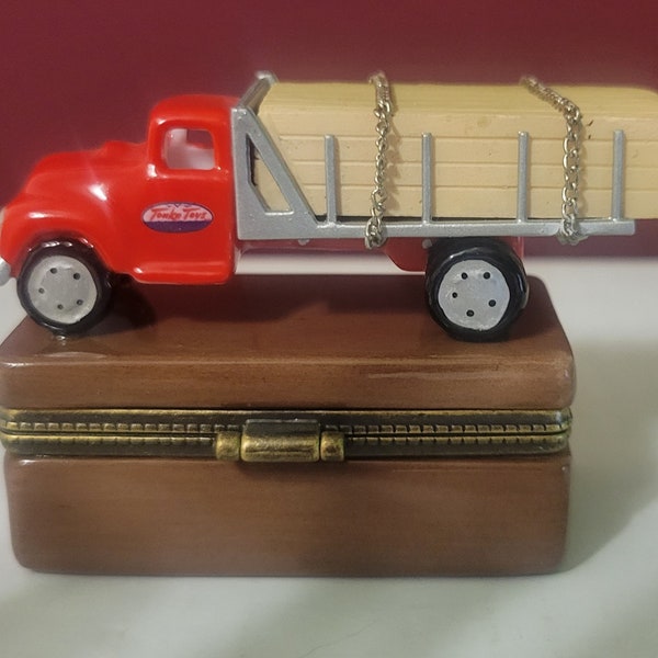 Tonka Toys LE Lumber Truck with Saw porcelain hinged box Limited Edition