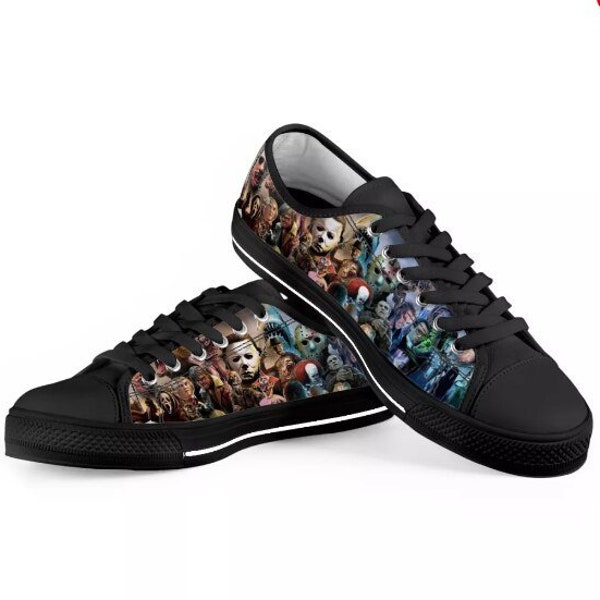 Horror Film Movies Characters Casual Shoes Mens US Canvas