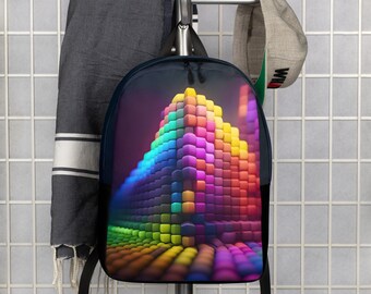 Color Block Minimalist Backpack