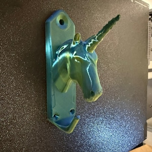 3D print file children&#39;s coat hook unicorn – STL file for creative DIY wall mounting in the children&#39;s room