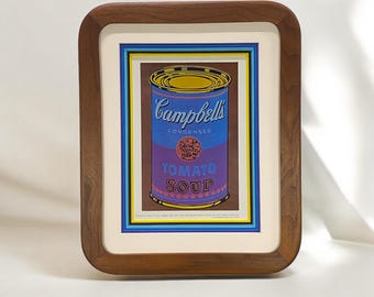 Custom made rounded corner walnut picture frame to your specs