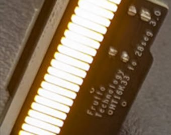 28-segment bargraph PCB for Spengler neutrona wand (GPStar version)
