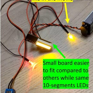 Ghost Trap Electronic Circuit Bargraph display GHOSTBUSTERS Movie Prop + Yellow LED and FLAT Toggle