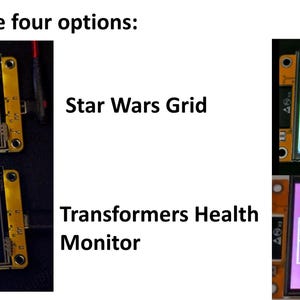 Tela de 2,8" com navegação Star Wars, monitor de saúde Transformers, HUD da Europa e Alien (escolha UMA animação para seu cosplay/quarto)