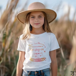 Personalized camper van children&#39;s T-shirt, best vacation...with grandpa and grandma...cool Also available as a baby bodysuit, T-shirt