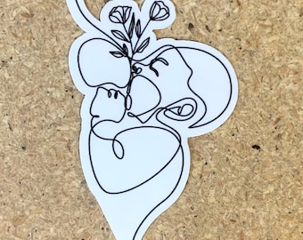 Nursing Mama Breastfeeding Sticker: nursing mom floral breastfeeding decal for tumblers, Stanley cup, laptop, phone case etc.