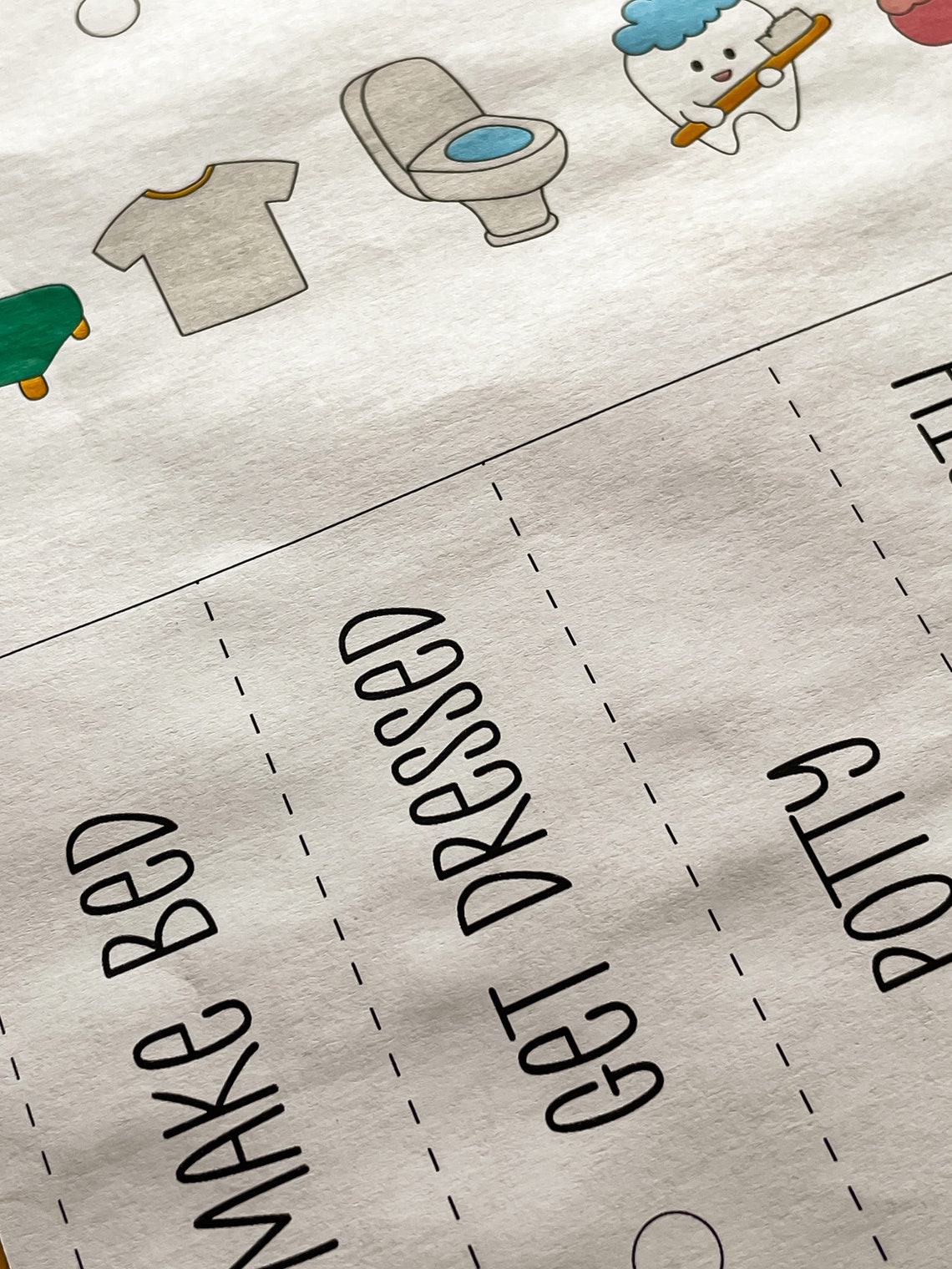 CUSTOMIZED Morning Routine Chart PDF Chore Chart for Kids Toddler ...