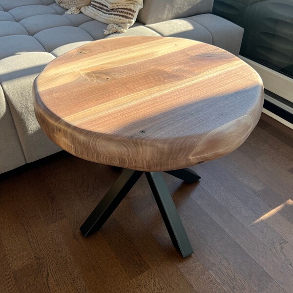 Small log wood coffee table Etsy.de