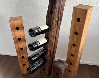 Modern Wine Rack Stand - Christmas Gift Idea - Elegant Bottle Holder - Home Bar Decor - Wine Bottle Stand - Wine Lover Gift