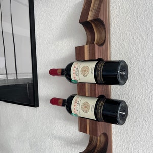 Weinflaschenhalter / Weihnachtsgeschenk Wein / Weinregal Wand / Geschenkidee Wein / Weinhalter Wand / Flaschenregal / Flaschenständer