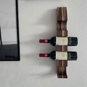 Wine bottle holder / Christmas gift wine / wine rack wall / gift idea wine / wine holder wall / bottle rack / bottle stand