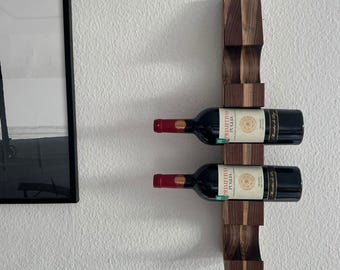 Wine bottle holder / Christmas gift wine / Wall-mounted wine rack / Gift idea wine / Wall-mounted wine holder / Bottle rack / Bottle stand