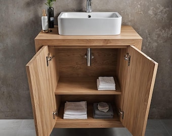 Bathroom vanity unit / Vanity unit / Washbasin / Bathroom cabinet / Solid wood / Countertop washbasin / Bathroom cabinet