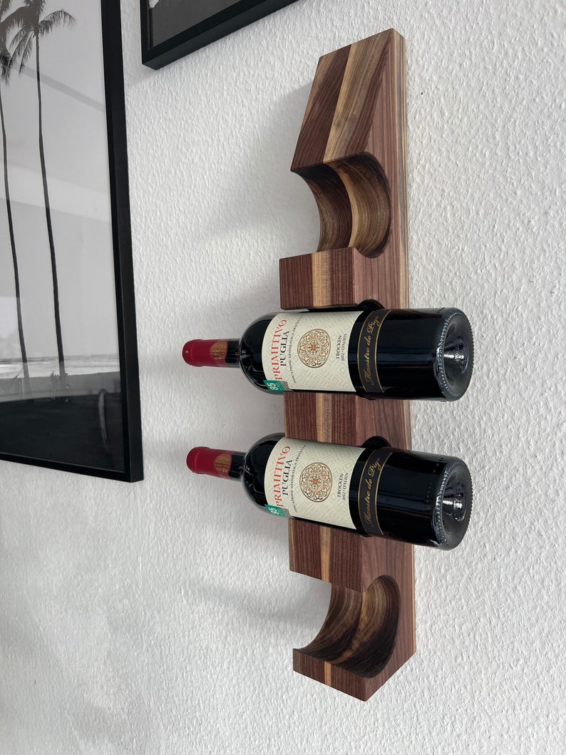 Weinflaschenhalter / Weihnachtsgeschenk Wein / Weinregal Wand / Geschenkidee Wein / Weinhalter Wand / Flaschenregal / Flaschenständer