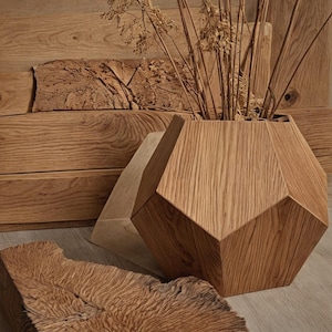 Solid wood planter, flower pot, designer plant pot
