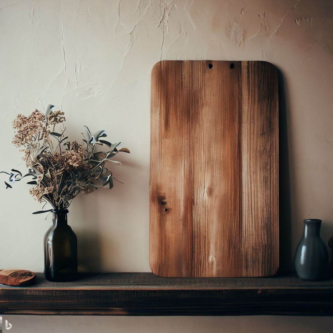 Wall Shelf With Solid Oak Tree Edge Wall Shelf With Natural Etsy
