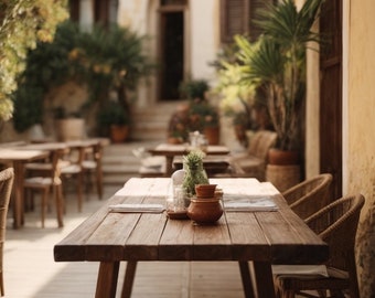 Table patio / table extérieure / table en bois massif / table en bois récupéré / table de jardin / bois massif / upcycling / table en bois véritable / table de bar