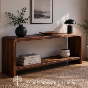 Aparador bajo "Lumen" / Aparador / Mesa consola / Mesa de madera maciza / Mesa auxiliar / Armario / Madera maciza / Mesa de madera auténtica