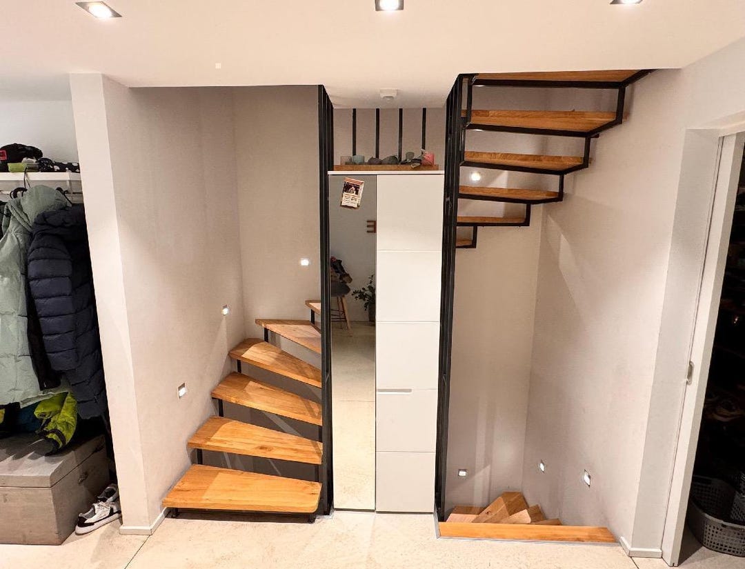 100% Customizable Wooden Step, Custom Solid Oak Staircase Step With ...