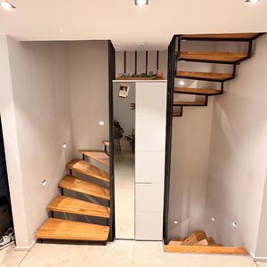 100% Customizable Wooden Step, Custom Solid Oak Stair Tread with Natural Edge or Straight Edge, Oiled Oak Staircase Step