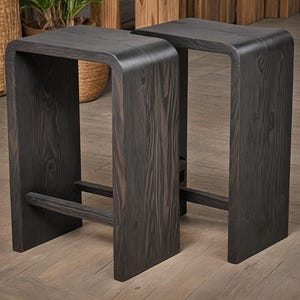 Taburete de madera / taburete de bar / mesa auxiliar / taburete para plantas / taburete hecho a mano / taburete redondo / taburete de asiento / hecho a pedido / idea de regalo