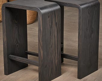 Wooden stool / bar stool / side table / plant stand / handcrafted stool / round stool / seating stool / made to order / gift idea