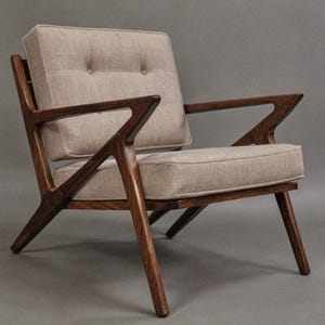 Kangaroo Chair, Wood Accent Chair, for Living Room, Patio, Terrace, Bedroom & Lounge, Mid Century