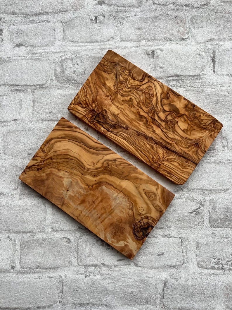 Tabla de cortar de madera de olivo, tablas de madera de olivo con mango, tabla para servir, tabla para cebollas, tabla para aperitivos, tabla para desayuno, tabla para hierbas imagen 5