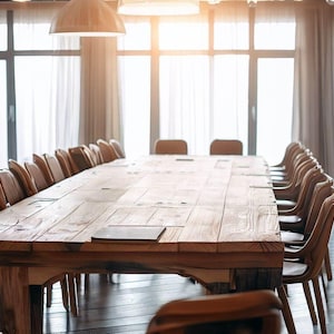 Conference table / solid wood table / office table / solid wood / real wood table