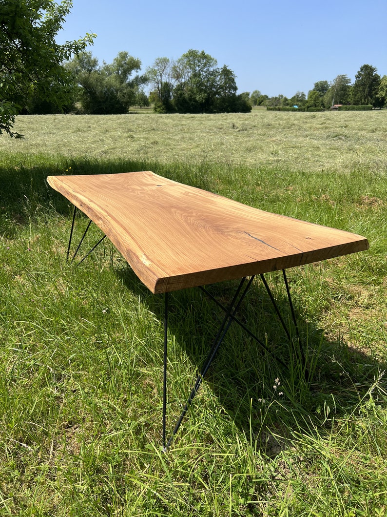 Dining Table / Solid Wood Table / Living Room Table / Garden Etsy