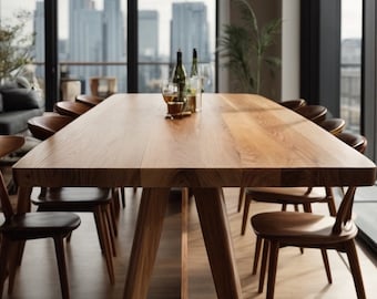 Vergadertafel / massief houten tafel / kantoortafel / massief hout / echt houten tafel / eettafel