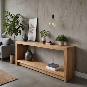 Aparador / Consola / Mesa de madera maciza / Mesa auxiliar / Armario / Madera maciza / Mesa de madera auténtica