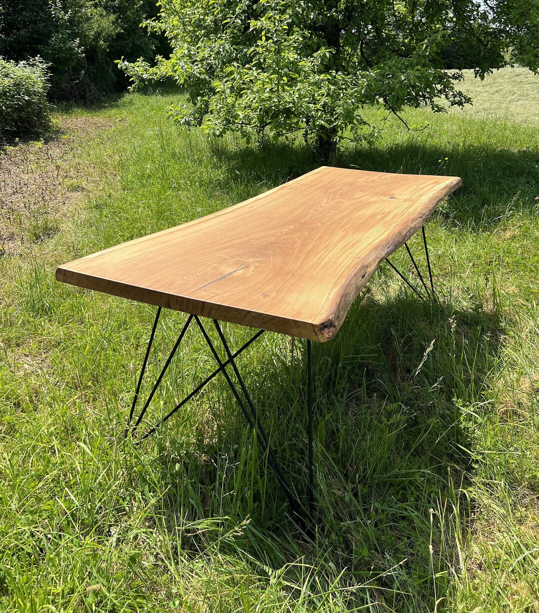 Dining Table / Solid Wood Table / Living Room Table / Garden Etsy