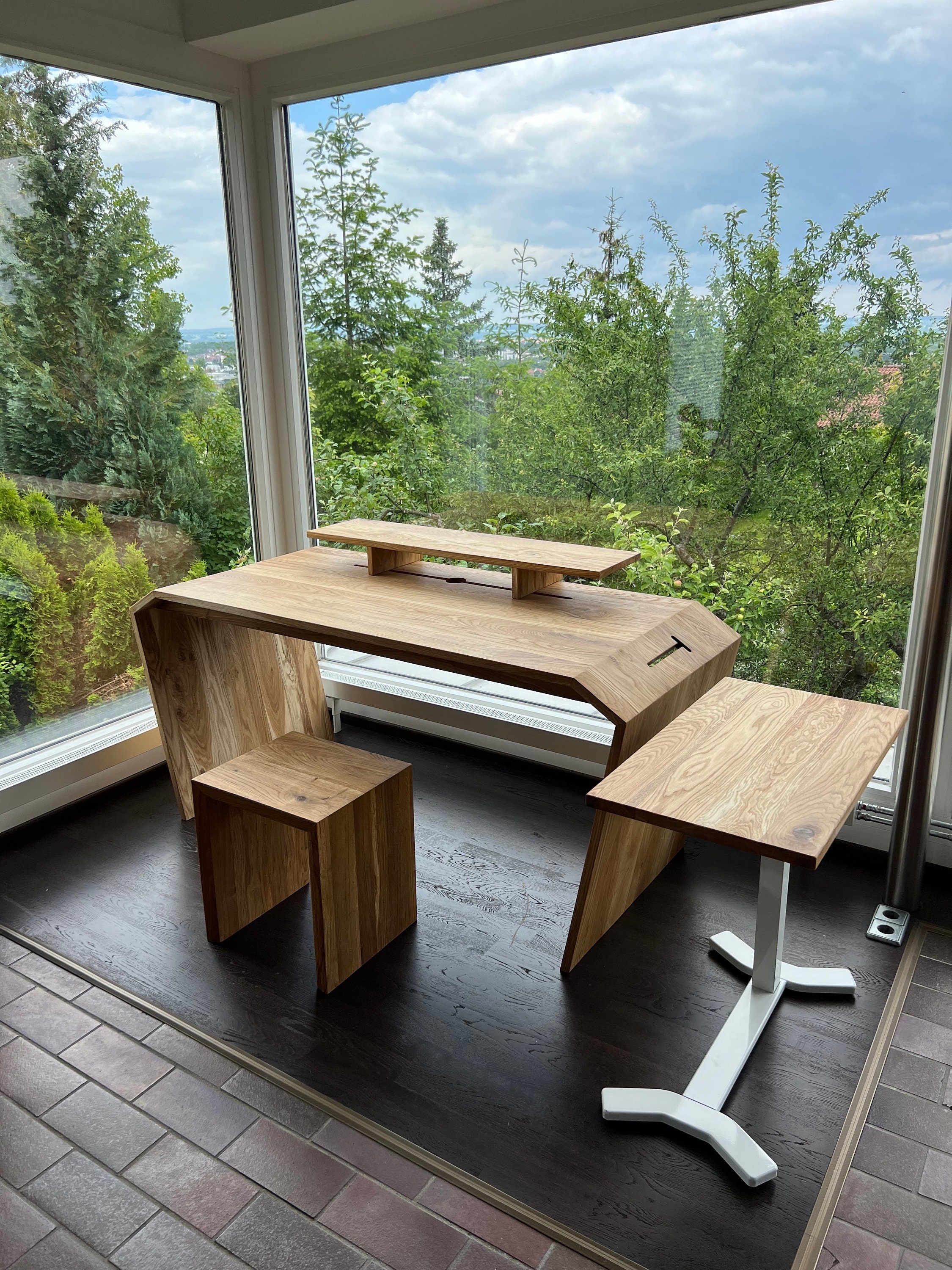 Monitor Riser for Desk / Monitor Riser Wood / Real Wood Monitor Stand ...