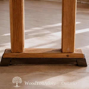 Solid Wood Home Office Desk "Ontario", Standing Desk, 100% Custom Workstation Table, Ergonomic Desk image 4