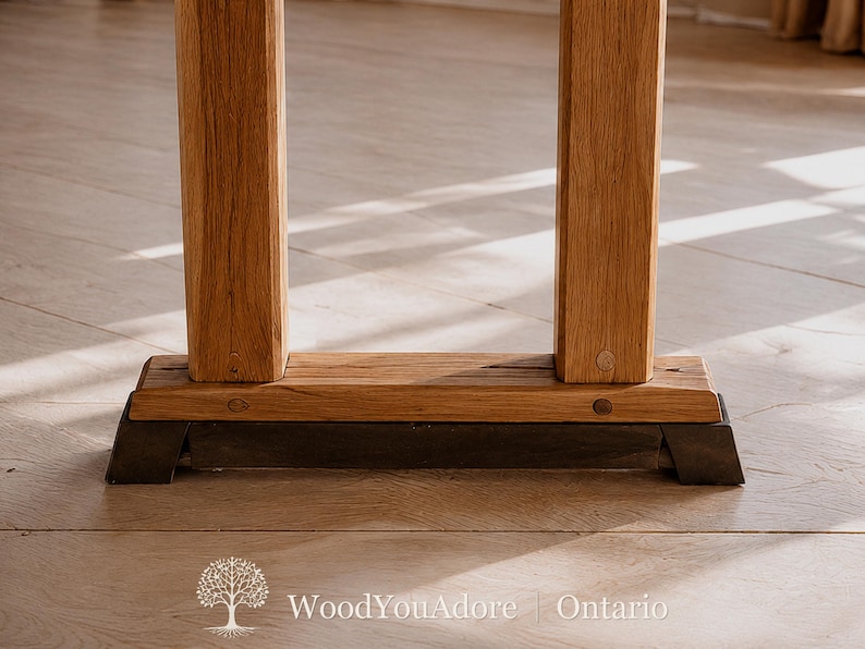 Solid Wood Home Office Desk "Ontario", Standing Desk, 100% Custom Workstation Table, Ergonomic Desk image 4