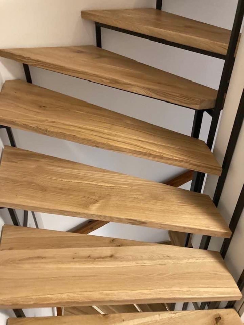 100% Customizable Wooden Step, Custom Solid Oak Staircase Step With ...