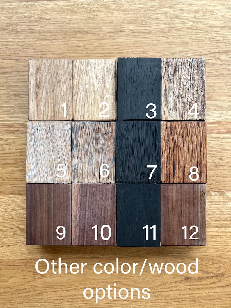 Solid wood outdoor garden table in oak and walnut, wooden table with metal frame, made to measure, customizable, modern, garden dining table image 7