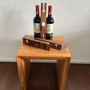 Magic wine holder / wine bottle holder / wine stand / Christmas gift wine / wine butler / wine glass holder / gift idea wine