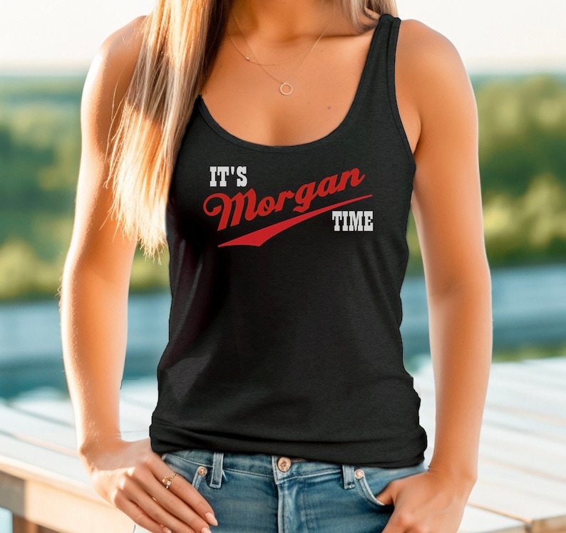 Morgan Wallen Concert Shirt, Its Morgan Time, Morgan Wallen Tank Top, Women's Morgan Wallen Shirt, Morgan Wallen Racerback Tank Top image 3