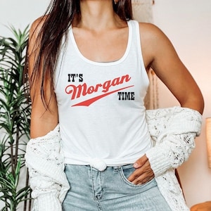 Morgan Wallen Concert Shirt, Its Morgan Time, Morgan Wallen Tank Top, Women's Morgan Wallen Shirt, Morgan Wallen Racerback Tank Top image 2