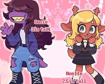 DELTARUNE Noelle and Susie Charms