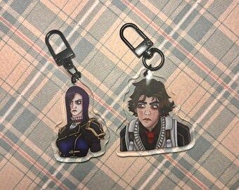 Porte-clés inspirés des arcanes - Caitlyn et Viktor