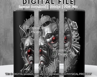 Smile Now Cry Later Sublimation Tumbler Full Wrap | 20 oz Straight Tumbler Wrap |New| Latino | Chicano | East LA | Oldies | Gangster | Cholo