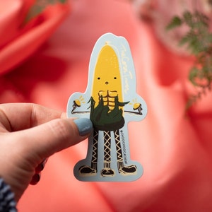 The Corn Tower 3 Sticker Waterproof Sticker Matte Sticker Hand Drawn Vinyl Sticker image 1