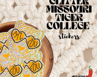 Missouri State University Sticker Sheet - 9 Vinyl Decals For Laptop, Car, Water Bottle