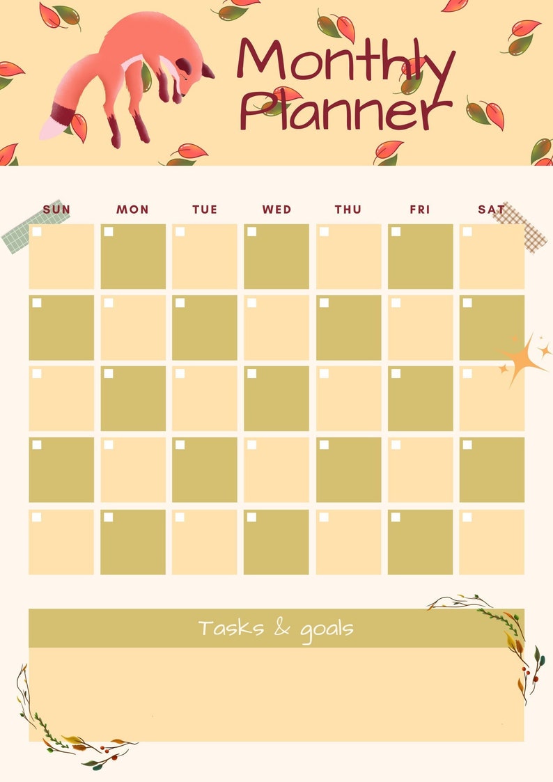 Cute Planners X2 Bundle Undated Digital and Printable Weekly and
