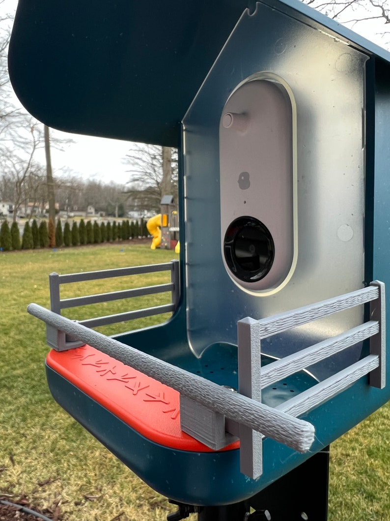 Bird Buddy Country Fence & Perch Combination in Gray Etsy