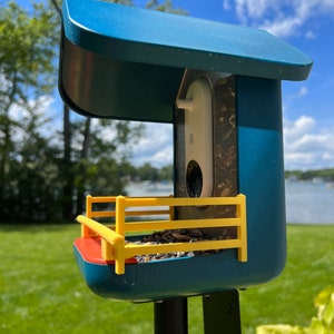 Country Fence & Perch Combination for Bird Buddy Feeder (Yellow)